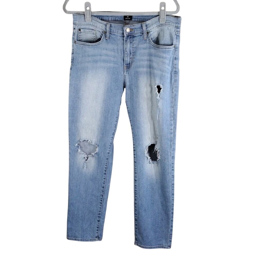 Just Black Jeans Women’s 30 Light Wash Distressed Skinny Stretch Denim Cotton